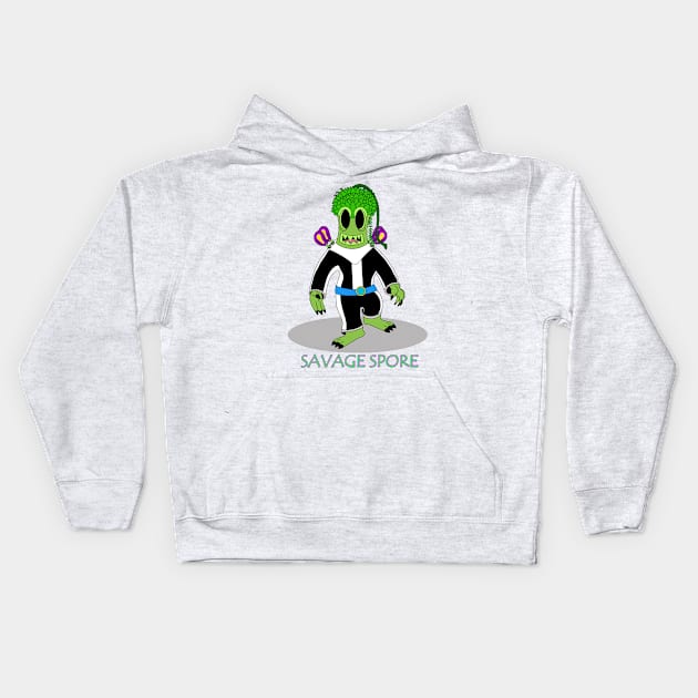 Baby Savage Spore Kids Hoodie by garciajey